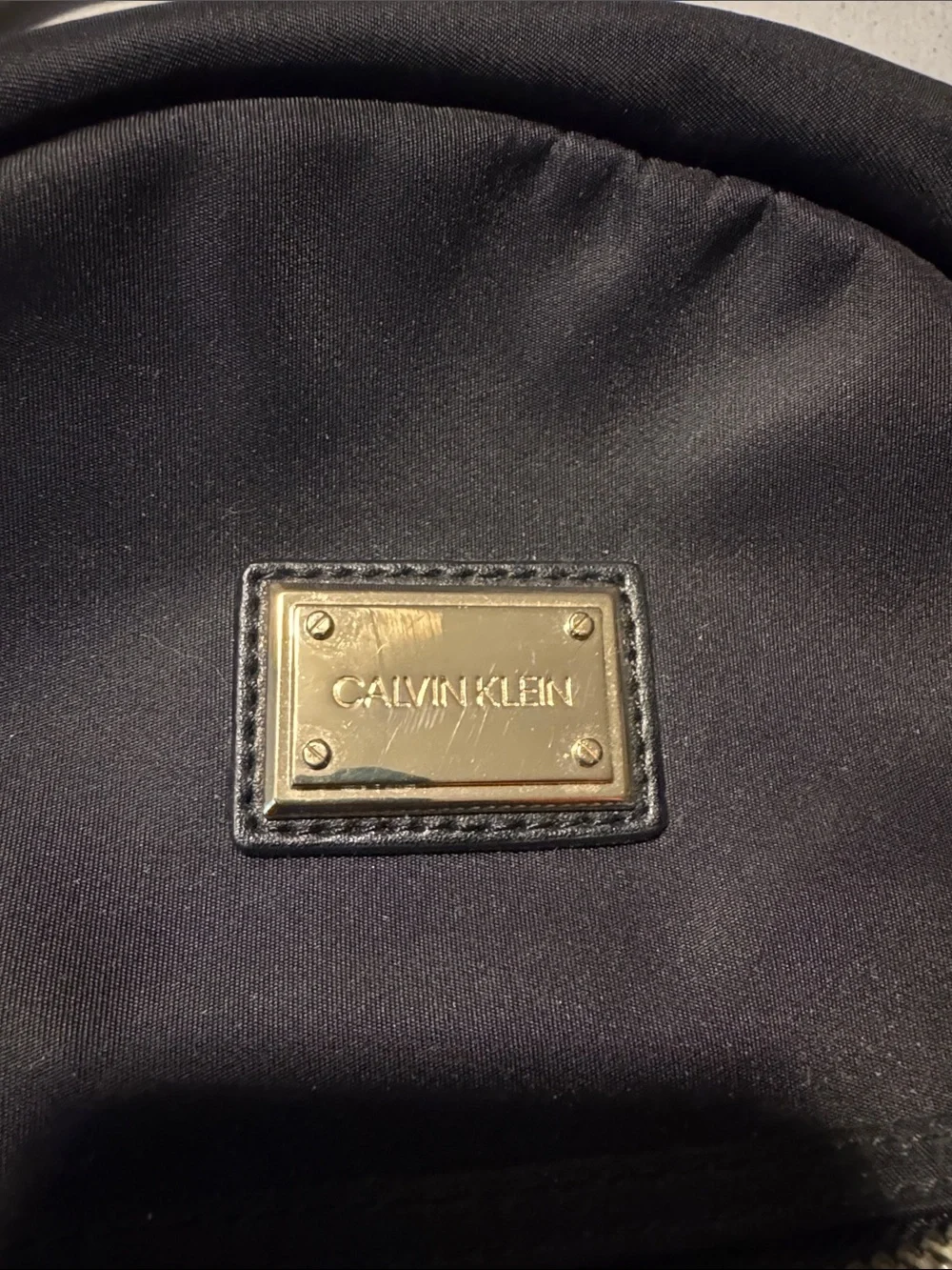 Black Designer Nylon Mini Backpack - Calvin Klein